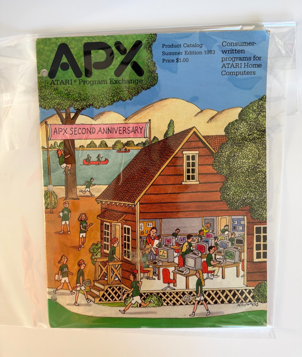 1983 Atari APX Program Exchange Summer Catalog Vintage Computer Software
